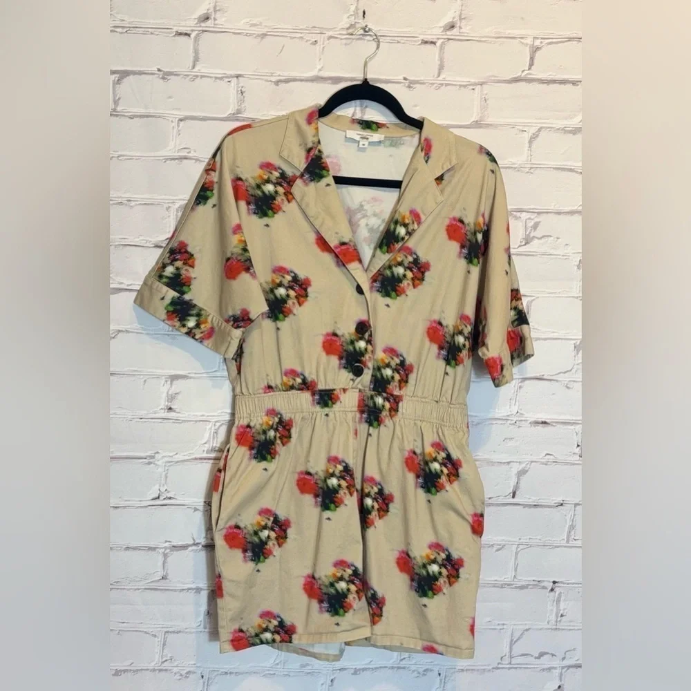 Adam Lippes x RTR Blurry Floral Romper Size 10 - Picture 4 of 8